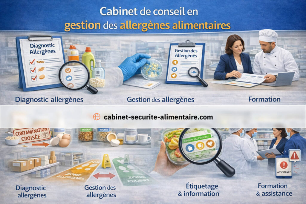 Cabinet de conseil en gestion des allergènes alimentaires