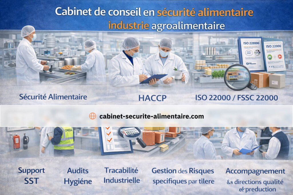 Cabinet de conseil en sécurité alimentaire industrie agroalimentaire