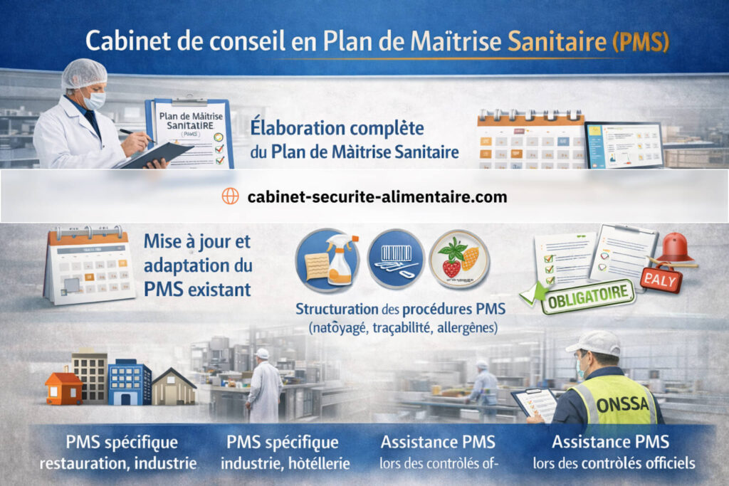 Cabinet de conseil en Plan de Maîtrise Sanitaire (PMS)