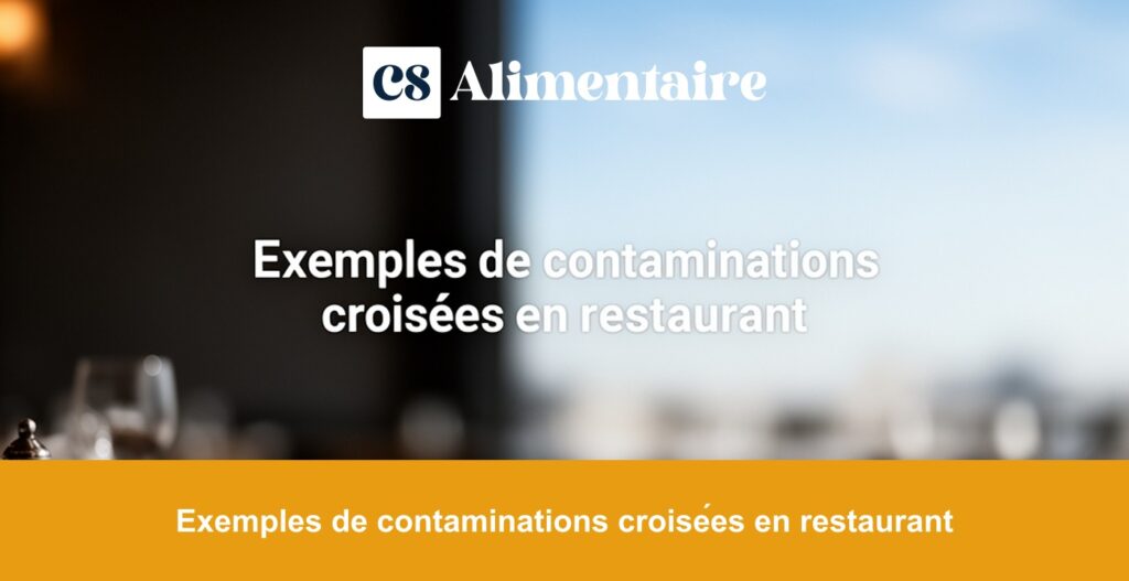 Exemples de contaminations croisées en restaurant